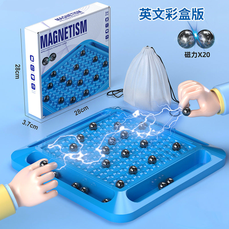 Magnetic effect chess board game training, concentration chess, puzzle fun, children's thinking logic, PK toy battle chess