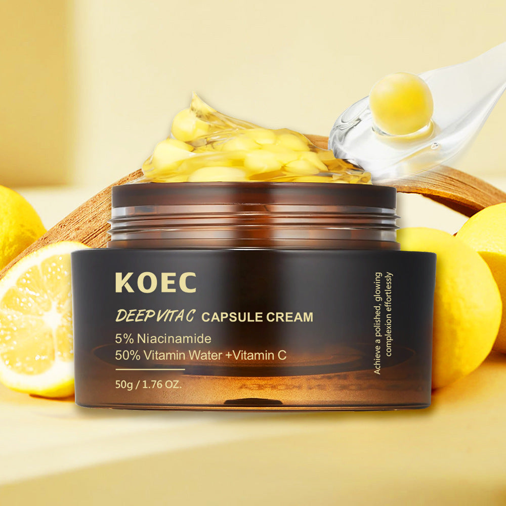 KOEC Vitamin C Capsule Filler Cream Moisturizing Face Cream Deep VC Capsule Cream Cross-border hot spot