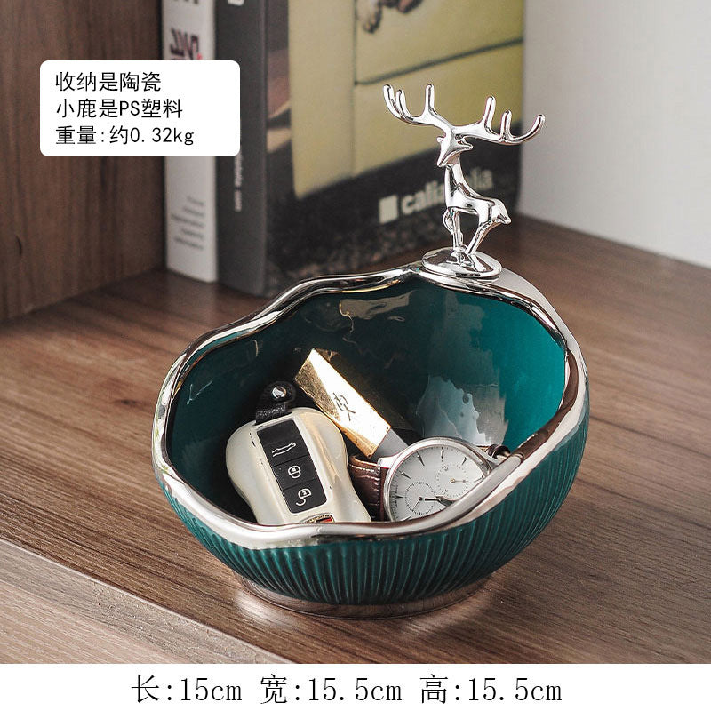 Entrance door, key, sundries, storage ornaments, living room, shoe cabinet, decorations, light luxury handicrafts, housewarming