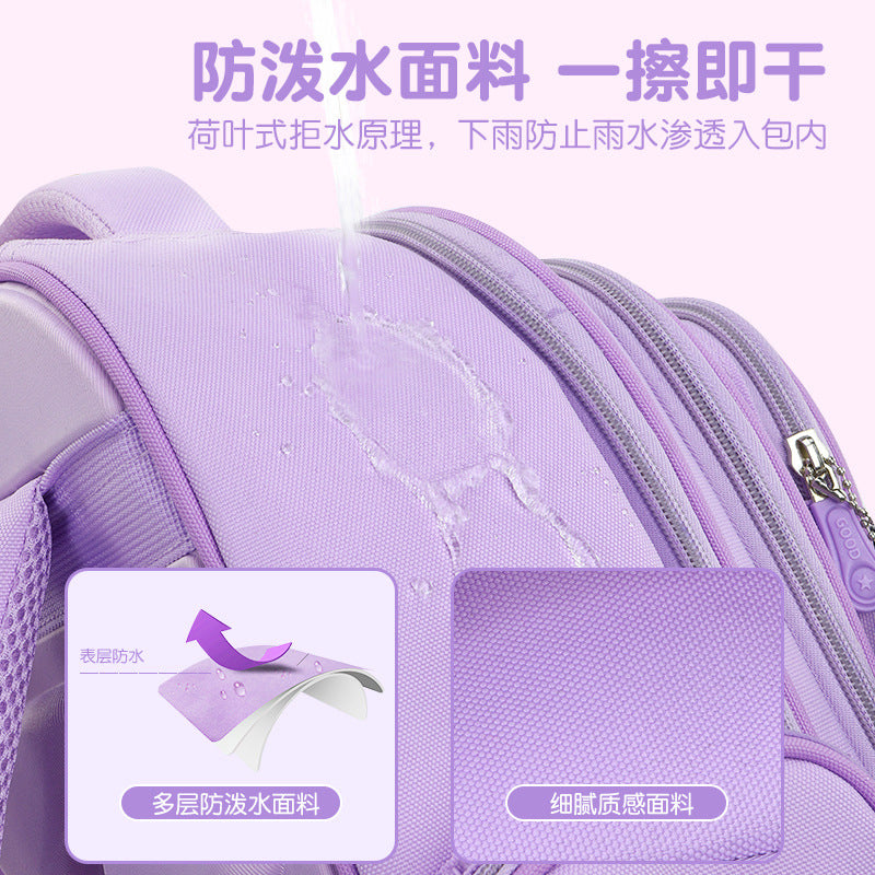 New School Bag Elementary School Girls Large Capacity 123 to 6th Grade Ultra Lightweight Spine Protection Girls Primary School Wholesale by My Store