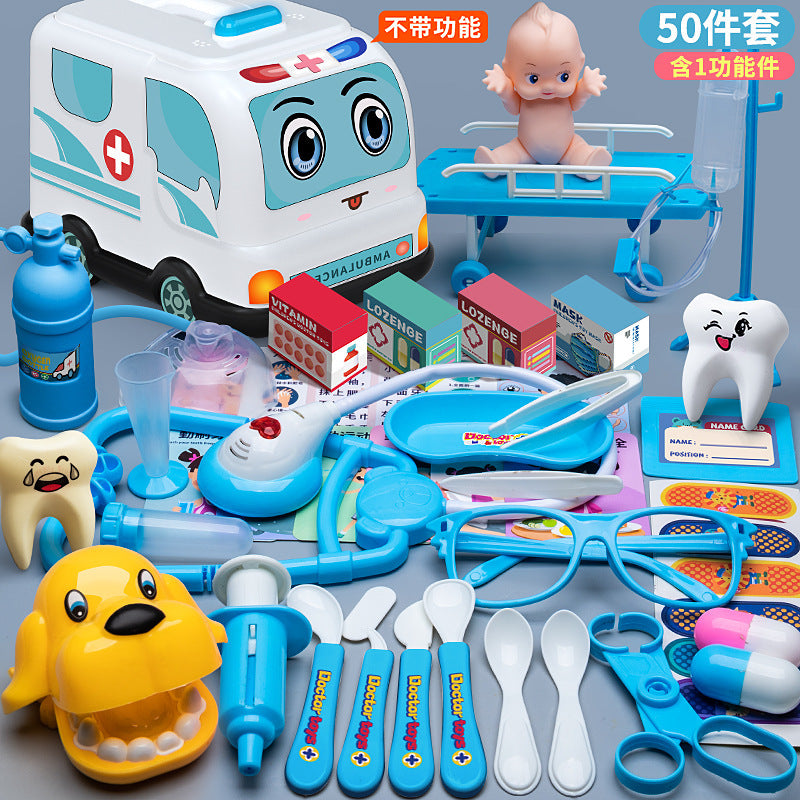 Kids Doctor Playset Tool Medical Box Boy Girl Play Home Nurse Injection Stethoscope Baby
