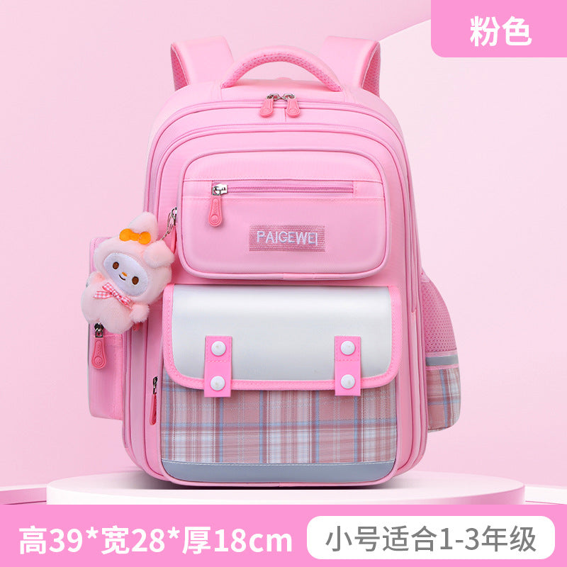 New School Bag Elementary School Girls Large Capacity 123 to 6th Grade Ultra Lightweight Spine Protection Girls Primary School Wholesale by My Store