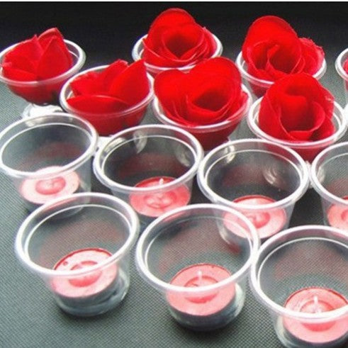 Nuanchu 30 1.5" (approx. 3.8 cm) Christmas Unscented Floating Candles for medium