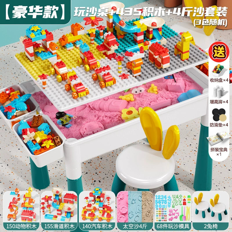 Children's indoor play sand toys, space sand table building blocks, baby safety non-sticky sand set by My Store