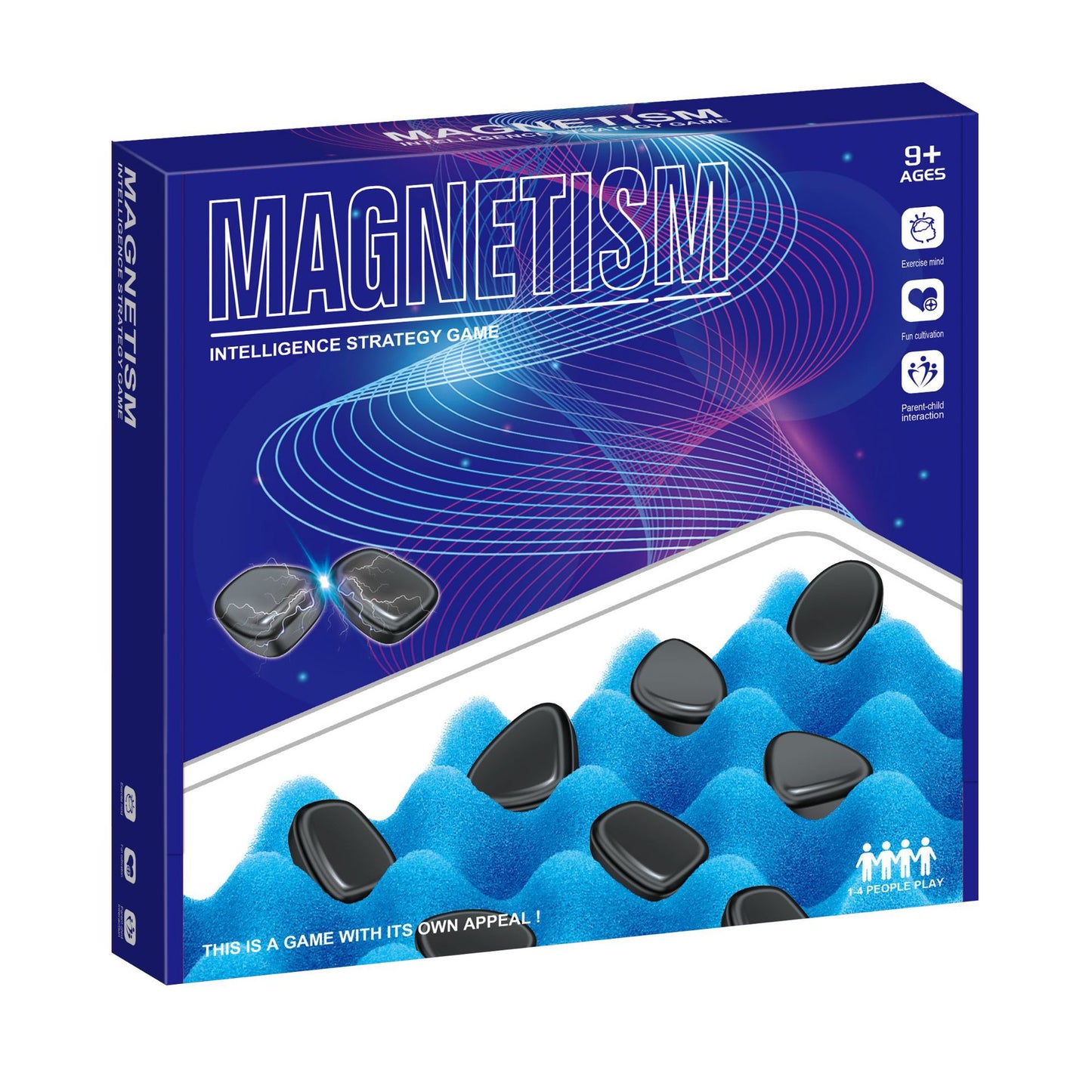 Magnetic effect chess board game training, concentration chess, puzzle fun, children's thinking logic, PK toy battle chess