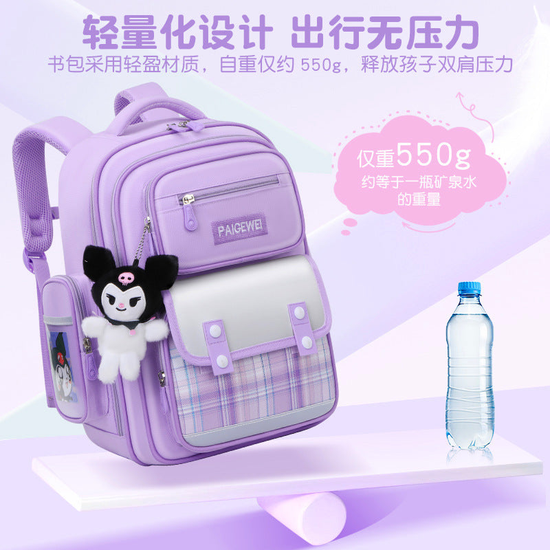 New School Bag Elementary School Girls Large Capacity 123 to 6th Grade Ultra Lightweight Spine Protection Girls Primary School Wholesale by My Store