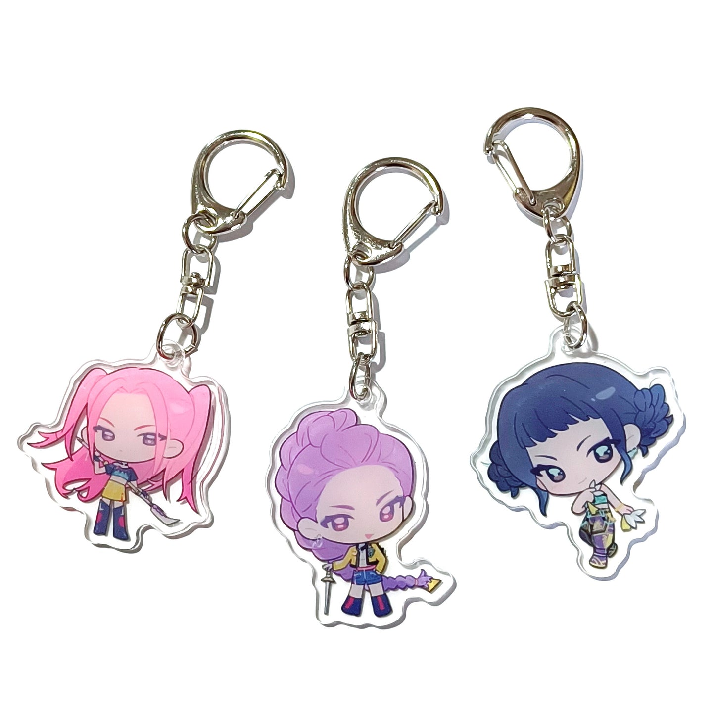 Kpop witch hunt group Rumi Zoe Mira Qin Yu peripheral cute acrylic keychain student school bag pendant