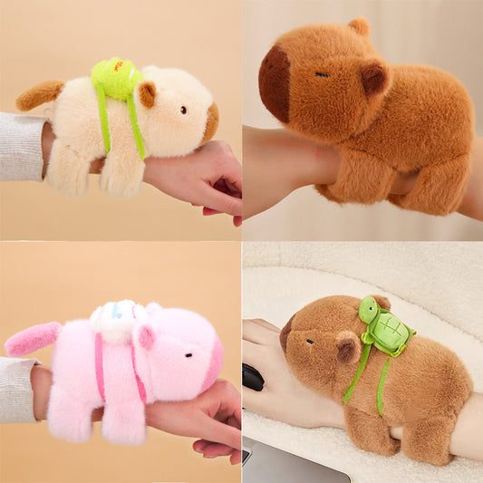Kapibala snap circle capybara doll bracelet doll doll plush toy girl doll children's wrist belly circle