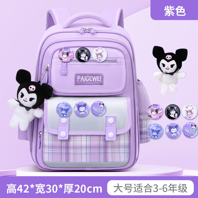 New School Bag Elementary School Girls Large Capacity 123 to 6th Grade Ultra Lightweight Spine Protection Girls Primary School Wholesale by My Store