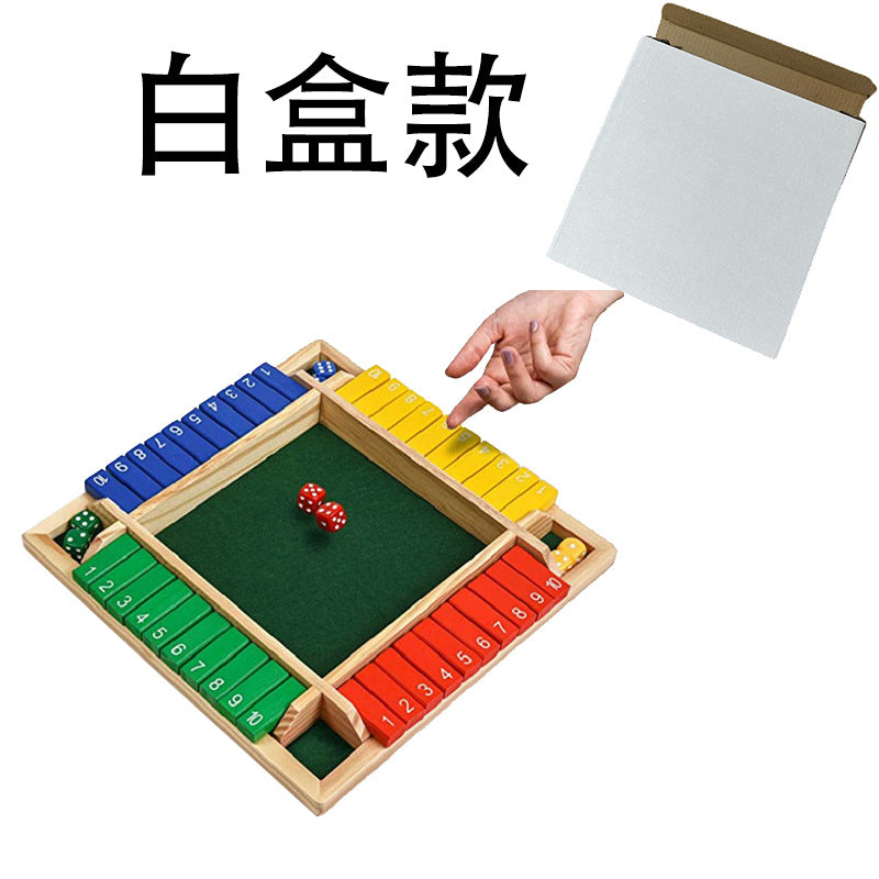 Cross-border children's puzzle board games, teaching aids, building blocks, four-sided numbers, flops, interactive drinking games, stalls, toys wholesale