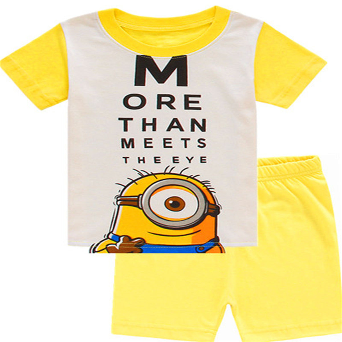 Summer Boys Cartoon Short Sleeve Puppy Loungewear Baby Underwear Pajamas Set T011