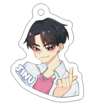 Kpop witch hunt group Rumi Zoe Mira Qin Yu peripheral cute acrylic keychain student school bag pendant