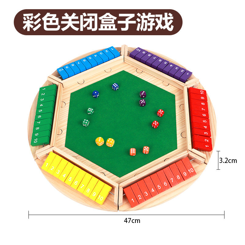 Cross-border children's puzzle board games, teaching aids, building blocks, four-sided numbers, flops, interactive drinking games, stalls, toys wholesale