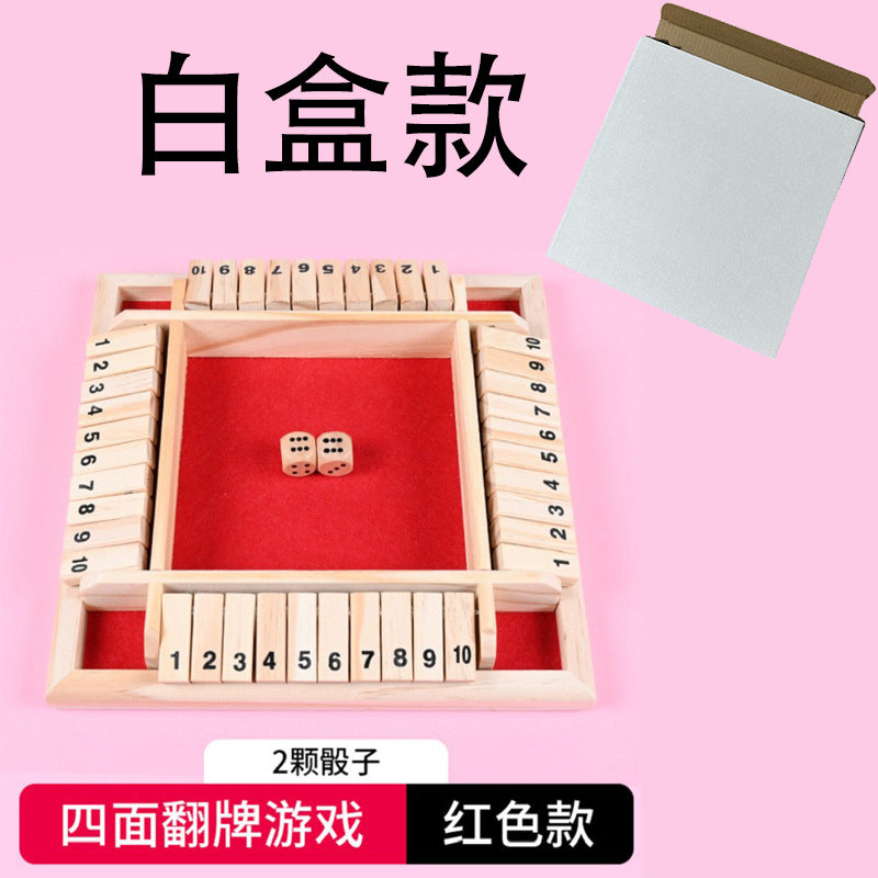 Cross-border children's puzzle board games, teaching aids, building blocks, four-sided numbers, flops, interactive drinking games, stalls, toys wholesale