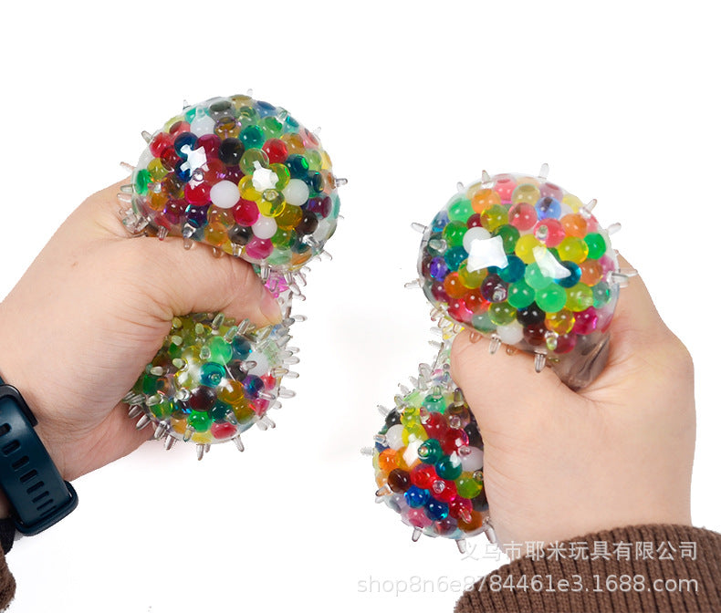 New Creative Stress Relief Vent Ball 7cm Burr Colored Beads Grape Ball Bubble Large Beads Pinching Fun Children's Adult Toys