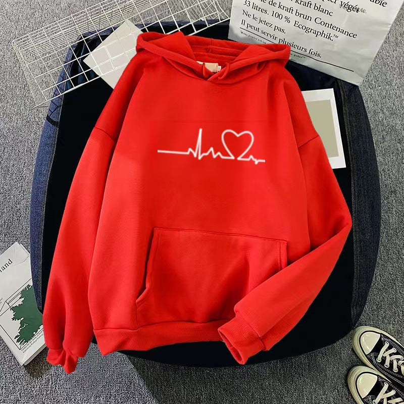 Cross-border spring casual sweatshirt jacket women's spring and autumn women's early spring velvet hooded cardigan spring new women's by My Store