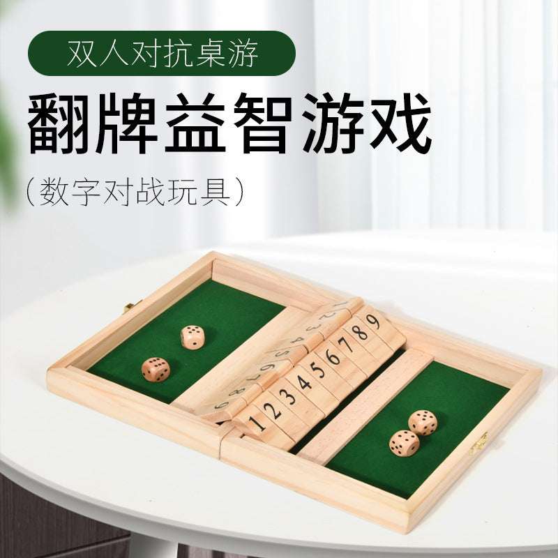 Cross-border children's puzzle board games, teaching aids, building blocks, four-sided numbers, flops, interactive drinking games, stalls, toys wholesale