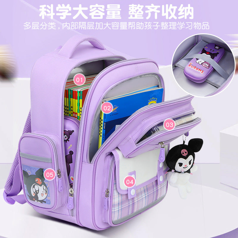 New School Bag Elementary School Girls Large Capacity 123 to 6th Grade Ultra Lightweight Spine Protection Girls Primary School Wholesale by My Store