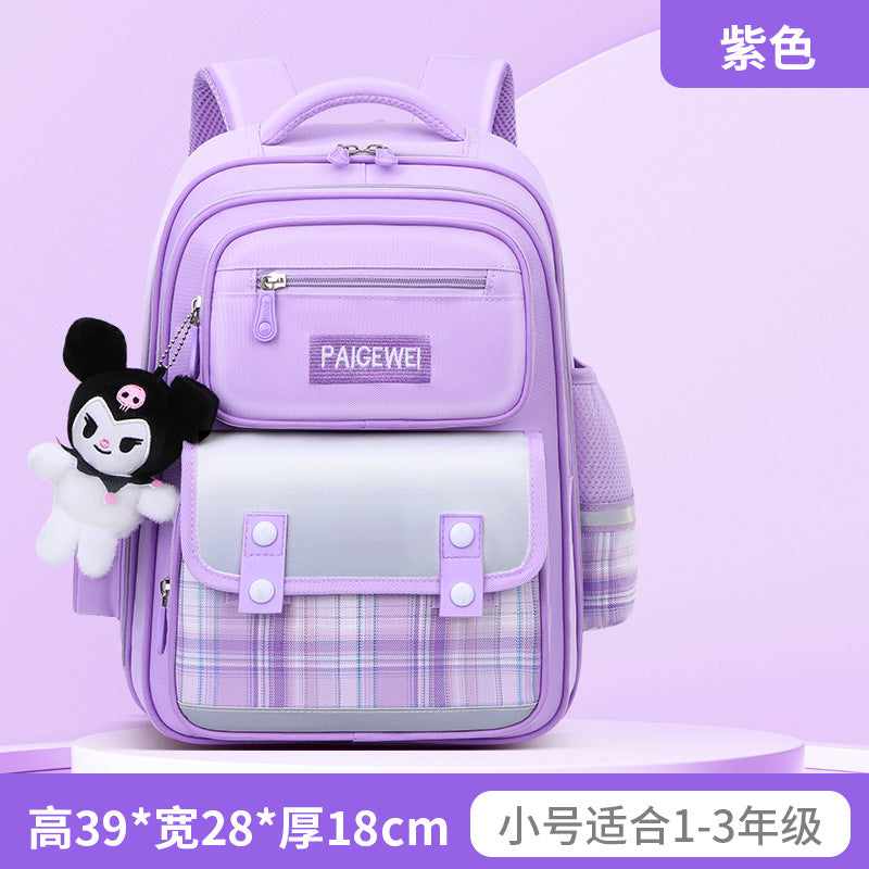 New School Bag Elementary School Girls Large Capacity 123 to 6th Grade Ultra Lightweight Spine Protection Girls Primary School Wholesale by My Store