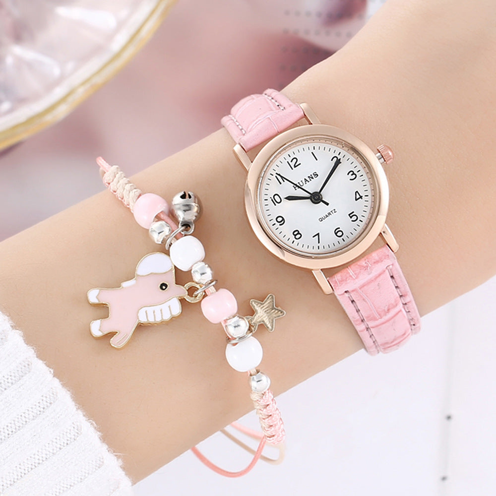 New Kids Glow Watch Unicorn Luminous Silicone Electronic Watch Plus Bracelet (2pcs set)