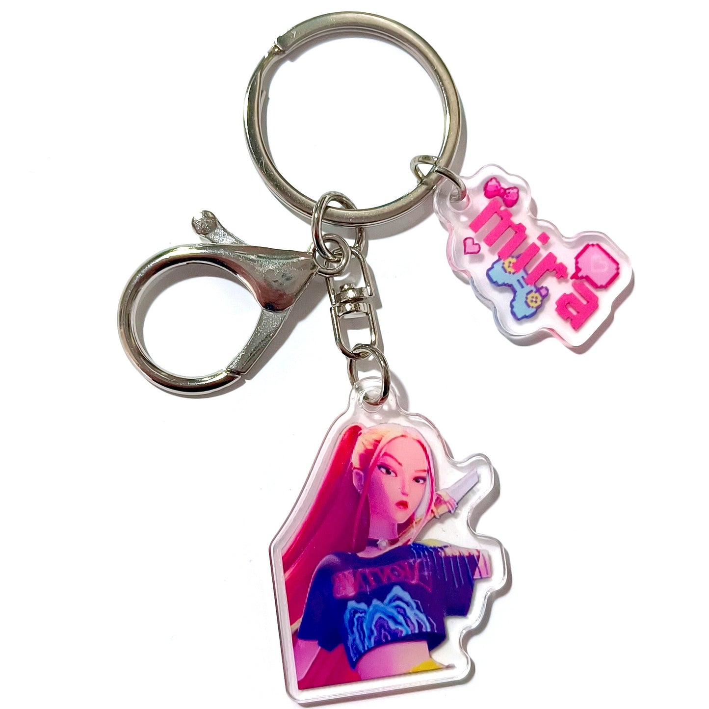 Kpop witch hunt group Rumi Zoe Mira Qin Yu peripheral cute acrylic keychain student school bag pendant