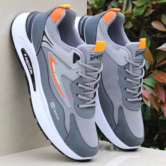 Men's sneakers, summer breathable and deodorant, high-end mesh shoes, soft soles, wear-resistant, casual running shoes, mesh tide shoes, men's shoes by My Store