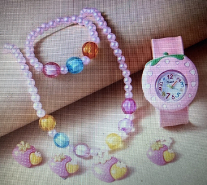 New Kids Glow Watch Unicorn Luminous Silicone Electronic Watch Plus Bracelet (2pcs set)