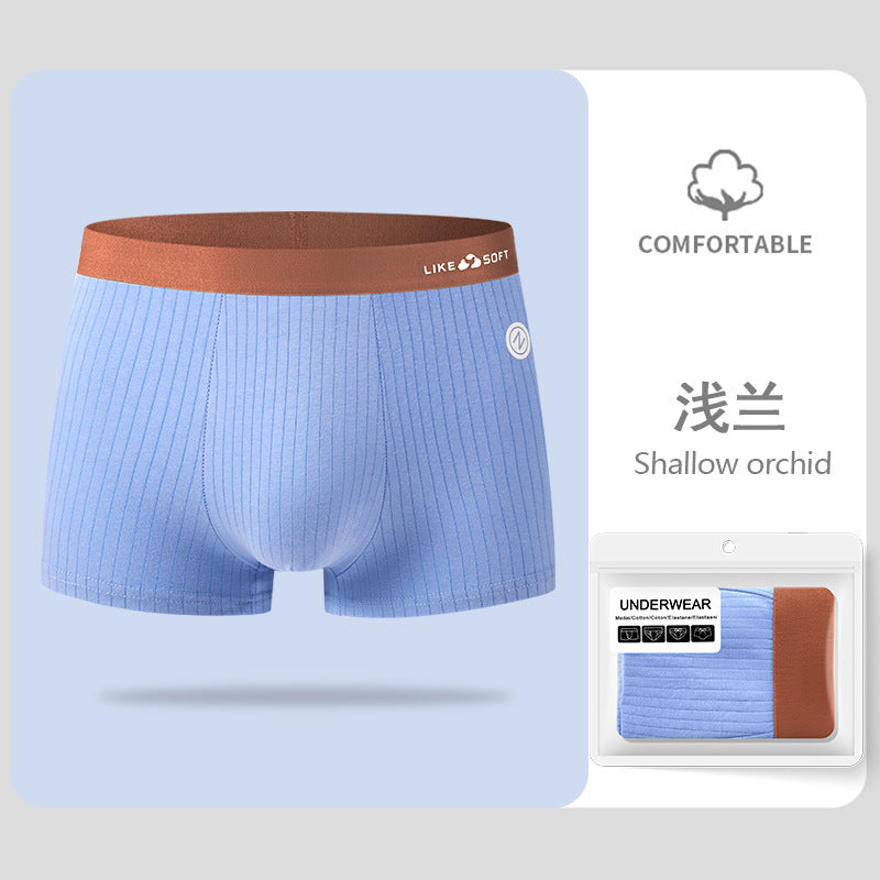 Men's underwear pure cotton class A cotton underwear boys trend breathable cotton youth boxers wholesale dropshipping