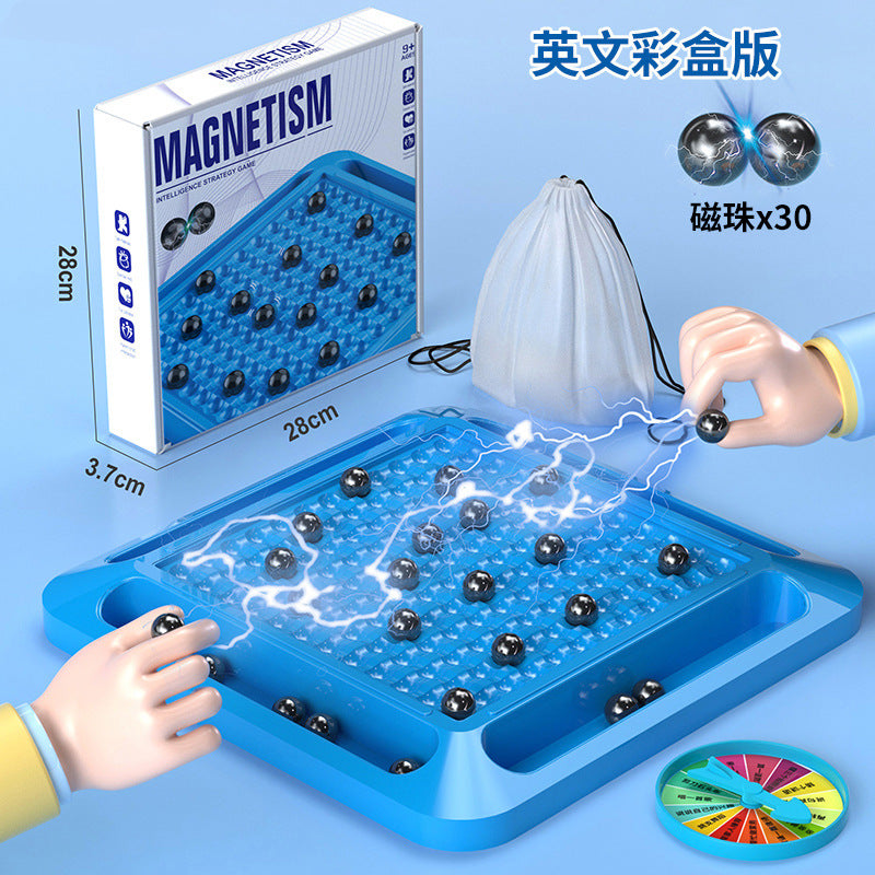 Magnetic effect chess board game training, concentration chess, puzzle fun, children's thinking logic, PK toy battle chess