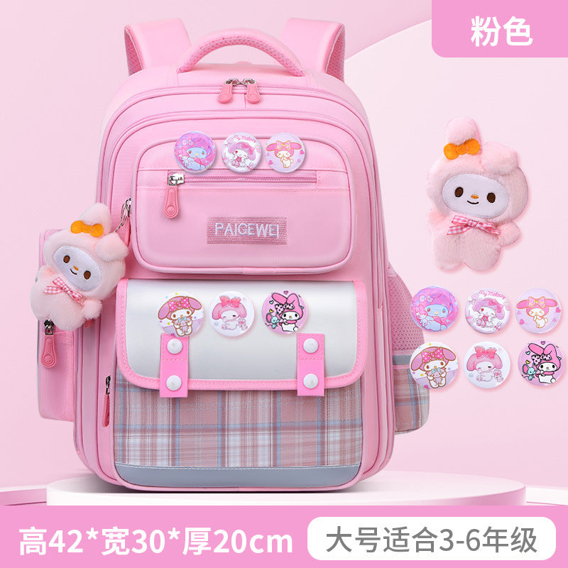 New School Bag Elementary School Girls Large Capacity 123 to 6th Grade Ultra Lightweight Spine Protection Girls Primary School Wholesale by My Store