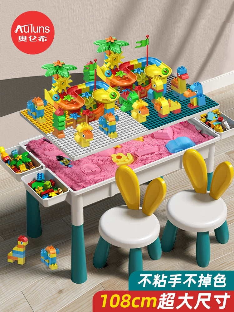 Children's indoor play sand toys, space sand table building blocks, baby safety non-sticky sand set by My Store