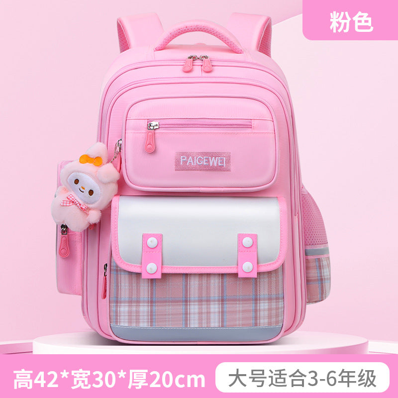 New School Bag Elementary School Girls Large Capacity 123 to 6th Grade Ultra Lightweight Spine Protection Girls Primary School Wholesale by My Store