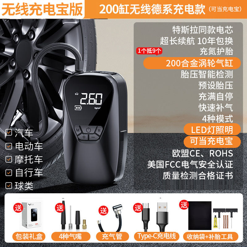 Leben car wireless inflatable pump, portable car electric pump, car tires, car gas treasure by My Store