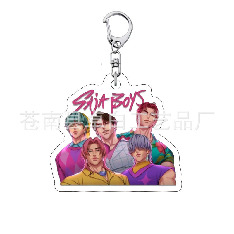 Kpop witch hunt group Rumi Zoe Mira Qin Yu peripheral cute acrylic keychain student school bag pendant
