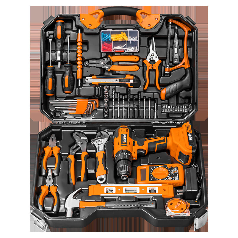 Factory direct sale household hardware tool set lithium battery power tool hand drill combination set toolbox by My Store