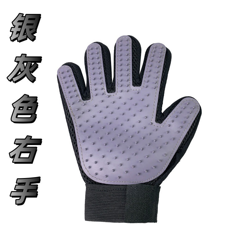 Cat gloves, hair removal artifacts, cat and dog massage, bathing, 5-finger massage gloves, pet cat gloves