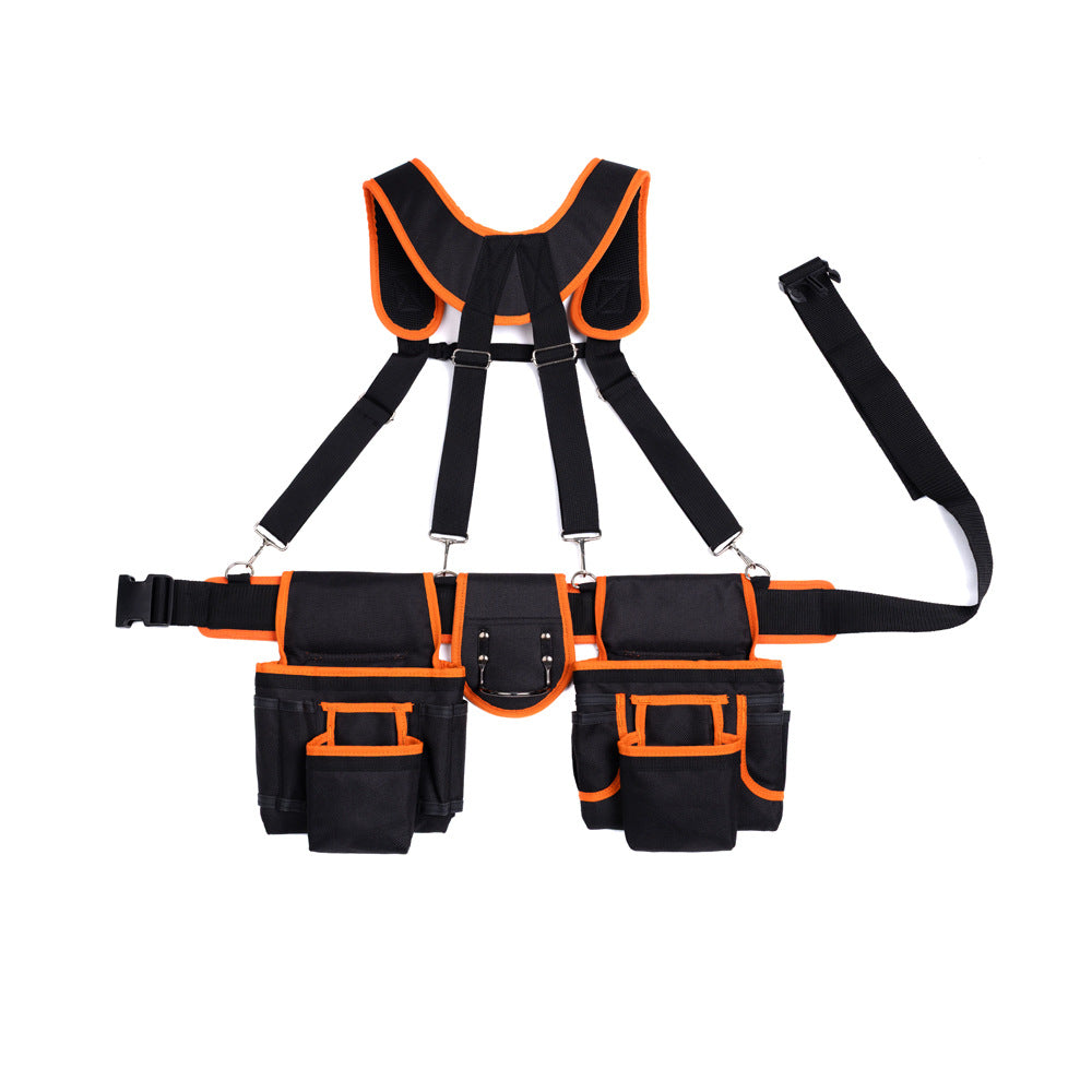 Heavy Duty Multi-Purpose Equipment Electrician's Strap Belt Combination Oxford Sturdy Wearable Shoulder Tool Bag by My Store