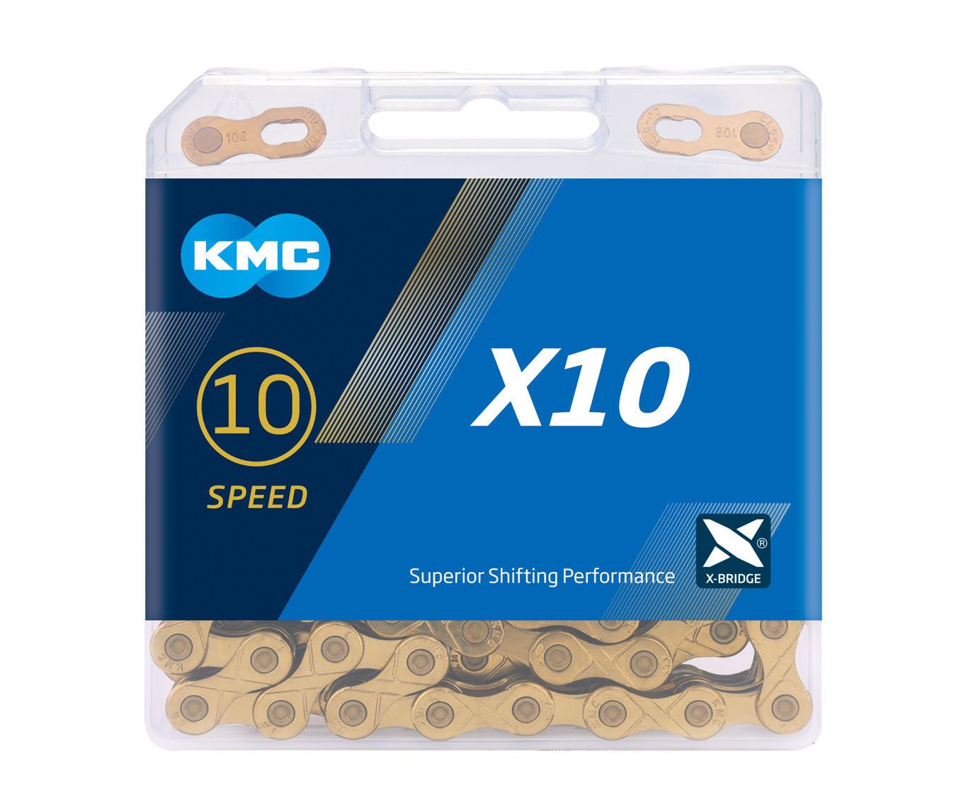 KMC Bicycle Chain Road Bike Mountaineering Variable Speed 10 Speed Bicycle Chain Riding Parts Guimeng Chain by My Store