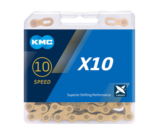 KMC Bicycle Chain Road Bike Mountaineering Variable Speed 10 Speed Bicycle Chain Riding Parts Guimeng Chain by My Store