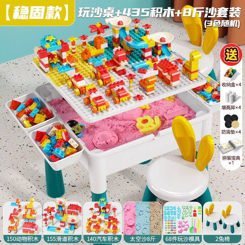 Children's indoor play sand toys, space sand table building blocks, baby safety non-sticky sand set by My Store