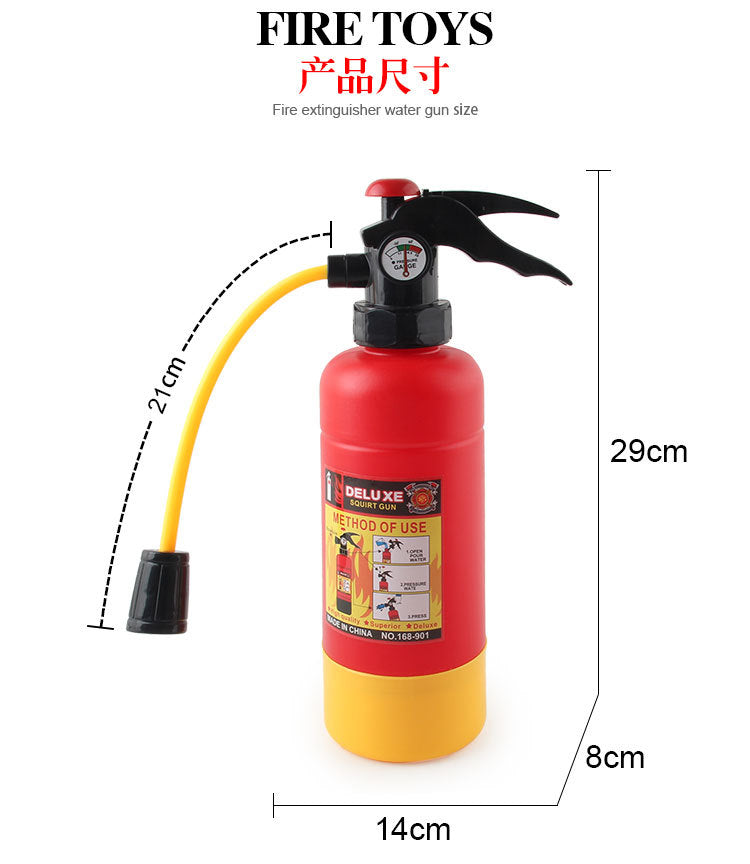 A generation of children's firefighters play suit fire backpack fire water gun summer beach water toys