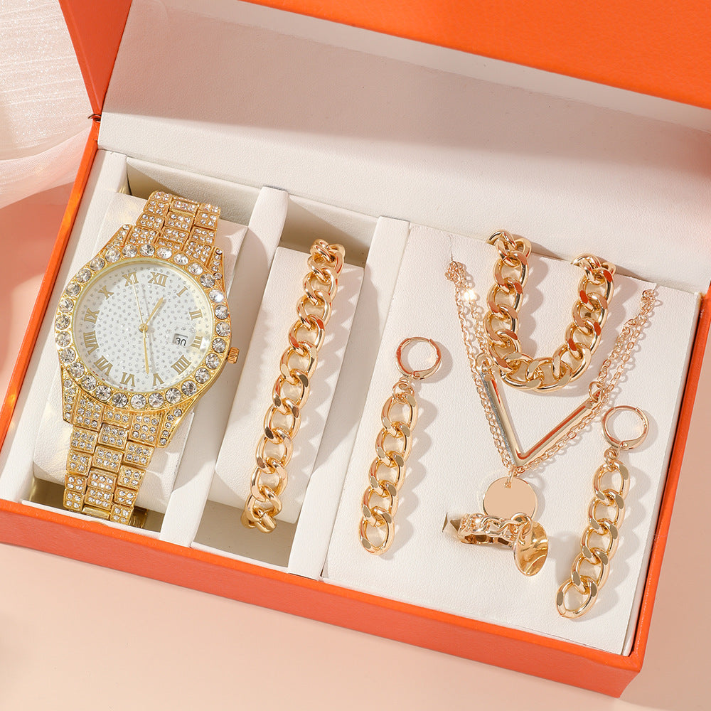 Ladies Watch 5 sets Women's Watch Jewelry 5-piece set new quartz watch gift set watch