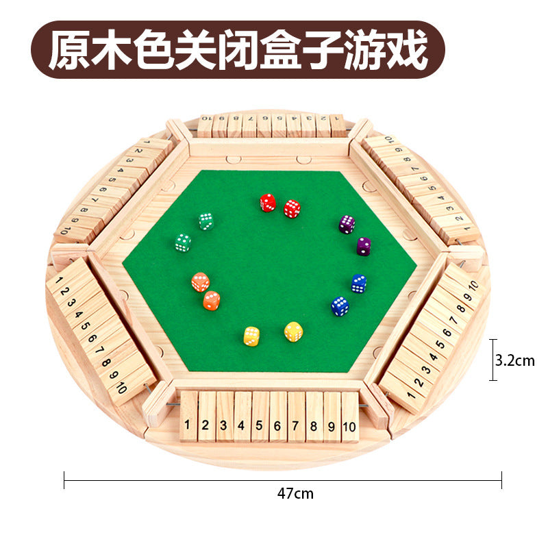 Cross-border children's puzzle board games, teaching aids, building blocks, four-sided numbers, flops, interactive drinking games, stalls, toys wholesale