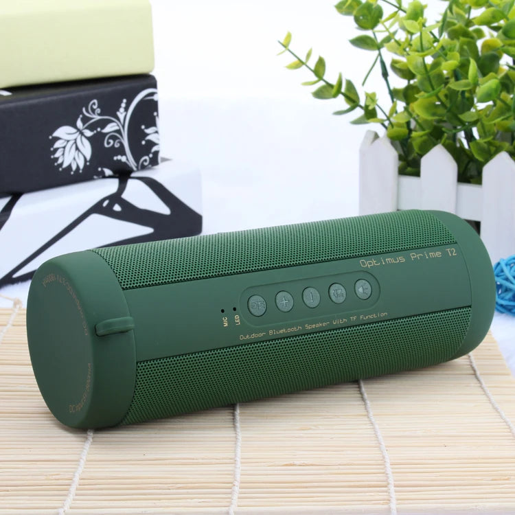 T2 Bluetooth Speaker Waterproof Portable Outdoor Wireless Mini Column Box Speaker Support TF card FM Stereo Hi-Fi Boxes by eprolo