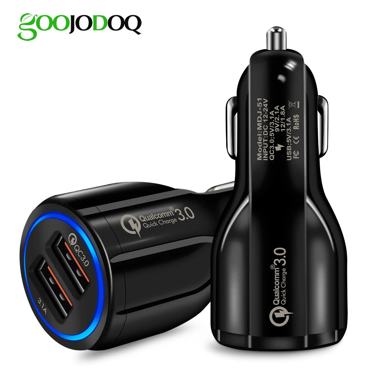 QC Quick Charge 3.0 Dual Car Charger Adapter Auto Mobile Phone Charger by eprolo