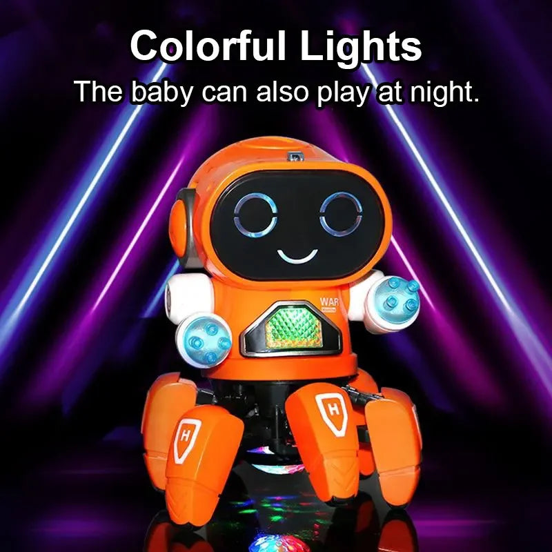 Kids Dance Robots Music LED 6 Claws Octopus Robot Birthday Gift Toys For Children Early Education Baby Toy Boys Girls by My Store