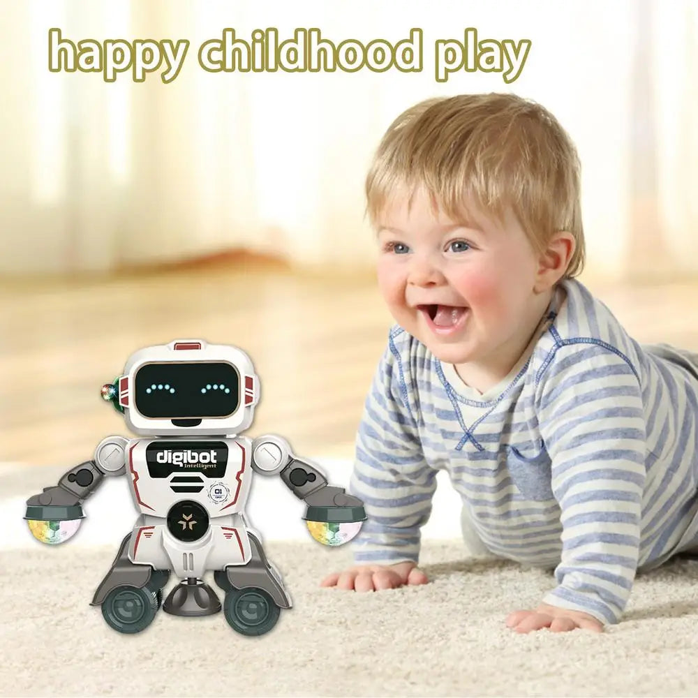 Robot Toys For Kids 360 Spinning Music Dancing Robots With Colorful Lights Toddlers Smart Interactive Electronic Toy Baby by My Store