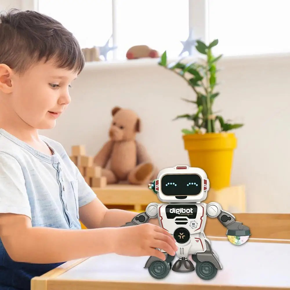 Robot Toys For Kids 360 Spinning Music Dancing Robots With Colorful Lights Toddlers Smart Interactive Electronic Toy Baby by My Store