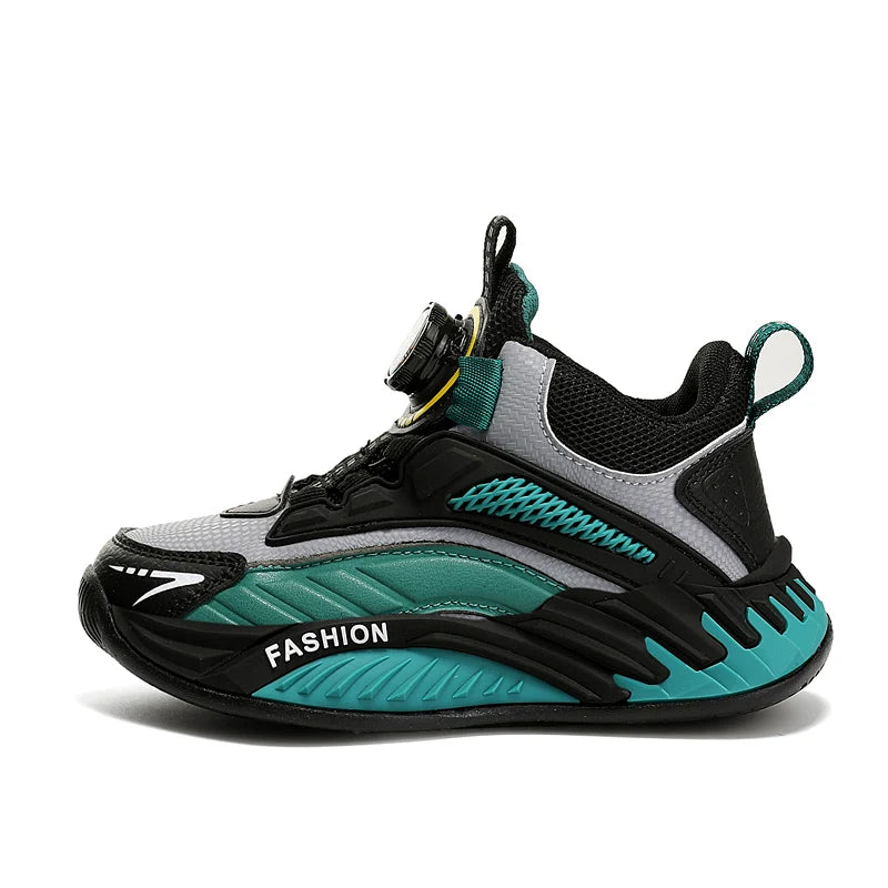 Autumn Children Shoes Boys Sneaker Breathable Non-slip High Top Sneaker Comfort School Tennis Sports Shoes for Boy by My Store