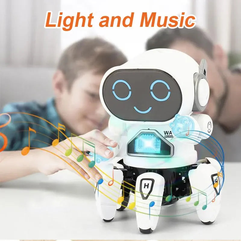 Kids Dance Robots Music LED 6 Claws Octopus Robot Birthday Gift Toys For Children Early Education Baby Toy Boys Girls by My Store